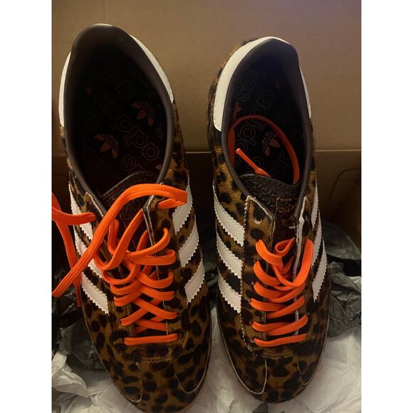 NEW ADIDAS ORIGINALS SL 72 OG Women's 6 Leopard Cow Fur - Picture 9 of 9